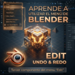Aprende el menú Edit de Blender