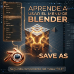 Guía completa del menú File en Blender