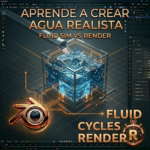 Cómo crear agua realista con físicas y colisiones en Blender