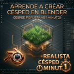 Aprende a crear césped realista en Blender