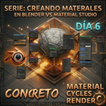 Cómo crear un material de concreto procedural en Blender