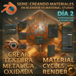 Cómo crear un material de metal oxidado en Blender
