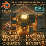 Cómo crear un material de oro procedural en Blender
